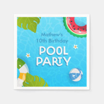 Modern Tropisch Zomer Pool Party