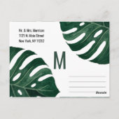 Modern Tropisch Zwitsers Kaasblad Goud Dank u Briefkaart (Achterkant)