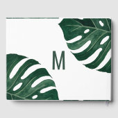 Modern Tropisch Zwitsers kaasdeeg met goudweddensc Gastenboek (Achterkant)