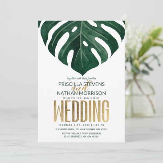 Modern Tropisch Zwitsers kaasdeeg met goudweddensc Kaart (Staand voorkant)