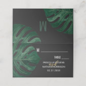 Modern Tropisch Zwitsers kaasdeeg met goudweddensc Plaatskaartje (Buitenkant ongevouwen)