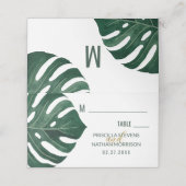 Modern Tropisch Zwitsers kaasdeeg met goudweddensc Plaatskaartje (Buitenkant ongevouwen)