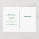 Modern tropische bladeren | Verplaatsingsaankondig Aankondigingskaart (Achterkant)