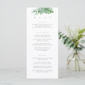 Modern Tropische Greenery Menu (Staand voorkant)