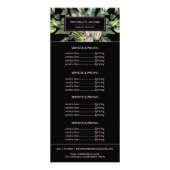 Modern Tropische Leaves Logo | Prijsstelling Reclamekaart (Voorkant)