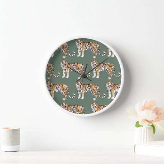 Modern tropische Waterverf tigers Wild Pattern (Huis)
