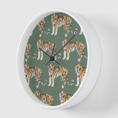 Modern tropische Waterverf tigers Wild Pattern (Hoek)