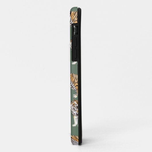 Modern tropische Waterverf tigers Wild Pattern Case-Mate iPhone Case (Achterkant/links)