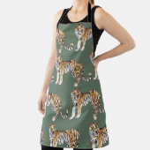 Modern tropische Waterverf tigers Wild Pattern Schort (Insitu)