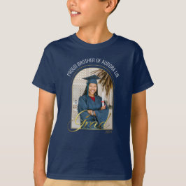 Modern Trots Brother van Afstudeerder Custom Photo T-shirt