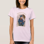 Modern Trots Moeder van Afstudeerder Custom Foto R T-shirt (Voorkant)