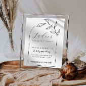 Modern trouwbadkamerbord poster