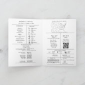 Modern Trouwdag Vouw Infographic Programma (Binnen)