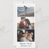 Modern Trouwfoto-automaat Strip Frame Save The Date (Voorkant)