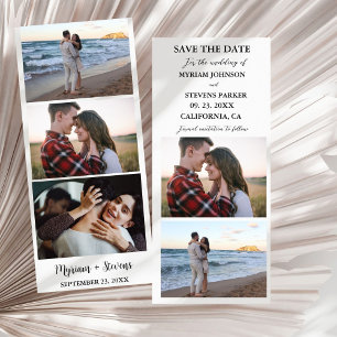 Modern Trouwfoto-automaat Strip Frame Save The Date