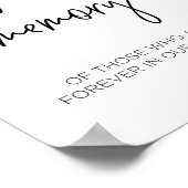 Modern Trouwherdenkingsteken Poster (Hoek)