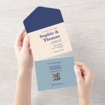 Modern Trouwkaart met Krachtige Typografie 