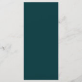 Modern Trouwmenu met Turquoise Agate Menu (Achterkant)