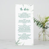 Modern Trouwmenu, Minimalistisch Menu, Elegant Menu (Staand voorkant)