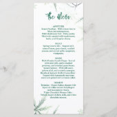 Modern Trouwmenu, Minimalistisch Menu, Elegant Menu (Voorkant)