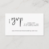Modern trouwwebsite online rsvp informatiekaartje (Voorkant)