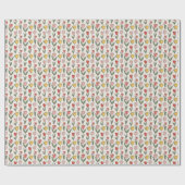 Modern Tulip Floral Pattern Soft Botanical Spring Cadeaupapier (Vlak)