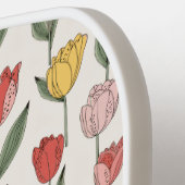 Modern Tulip Floral Pattern Soft Botanical Spring Pickleball Paddle (Links Detail)