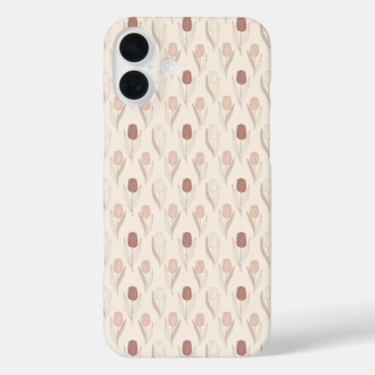 Modern Tulp Bloempatroon Case-Mate iPhone Case (Achterkant)