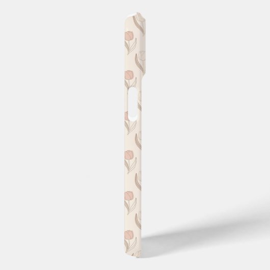 Modern Tulp Bloempatroon Case-Mate iPhone Case (Achterkant / Rechts)