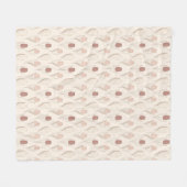 Modern Tulp Bloempatroon Fleece Deken (Voorkant (Horizontaal))