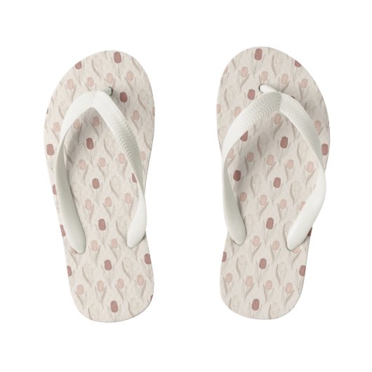 Modern Tulp Bloempatroon Kinder Teenslippers (Voetbed)