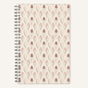 Modern Tulp Bloempatroon Notitieboek