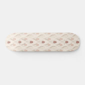 Modern Tulp Bloempatroon Persoonlijk Skateboard (Horizontaal)