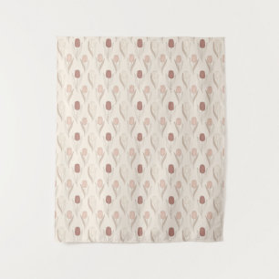 Modern Tulp Bloempatroon Wandkleed