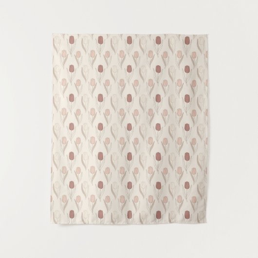 Modern Tulp Bloempatroon Wandkleed (Voorkant)