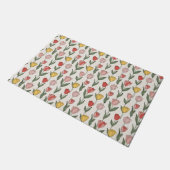 Modern Tulp Bloempatroon Zachte Botanische Lente Deurmat (Schuin)