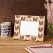 Modern tulpenbloemenpatroon gegraveerde lijstjes (Links)