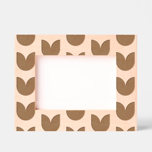 Modern tulpenbloemenpatroon gegraveerde lijstjes (Voorkant)