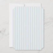 Modern Turkije Stripes Thanksgiving Diner Kaart (Achterkant)