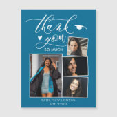 Modern Turquoise 4 Foto Afstuderen Hartelijk dank (Voorkant)