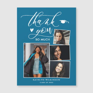 Modern Turquoise 4 Foto Afstuderen Hartelijk dank