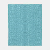 Modern turquoise aqua abstract patroon fleece deken (Voorkant)