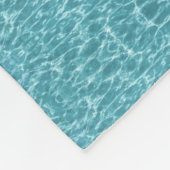 Modern turquoise aqua abstract patroon fleece deken (Hoek)