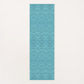 Modern turquoise aqua abstract patroon yogamat (Voorkant)