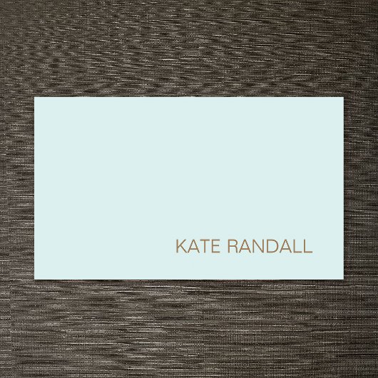 MODERN Turquoise Blue Beauty Salon Professional Visitekaartje