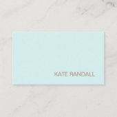 MODERN Turquoise Blue Beauty Salon Professional Visitekaartje (Voorkant)