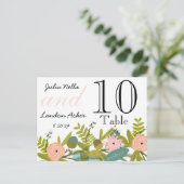 Modern Turquoise Chartreuse Damask Wedding Briefkaart (Staand voorkant)