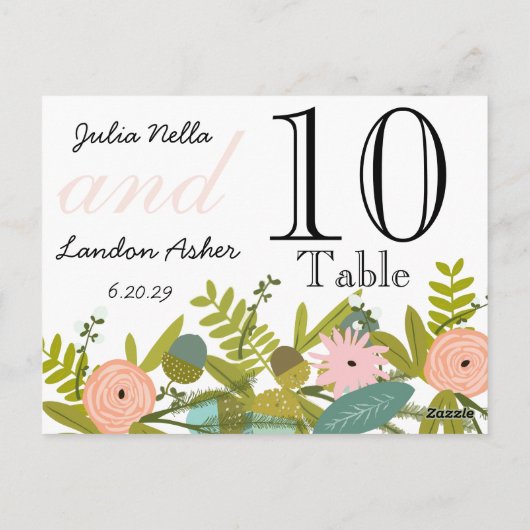 Modern Turquoise Chartreuse Damask Wedding Briefkaart (Achterkant)