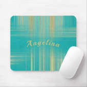 Modern Turquoise en Gold Muismat (Met muis)