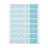 Modern Turquoise en White Waterverf Ombre (Vel)